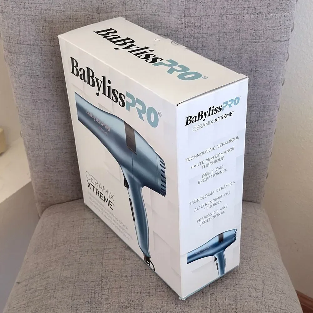 NWT Babyliss PRO Rare!!! Ceramix Xtreme 2000W Porcelain Ceramic Blue Hair Dryer